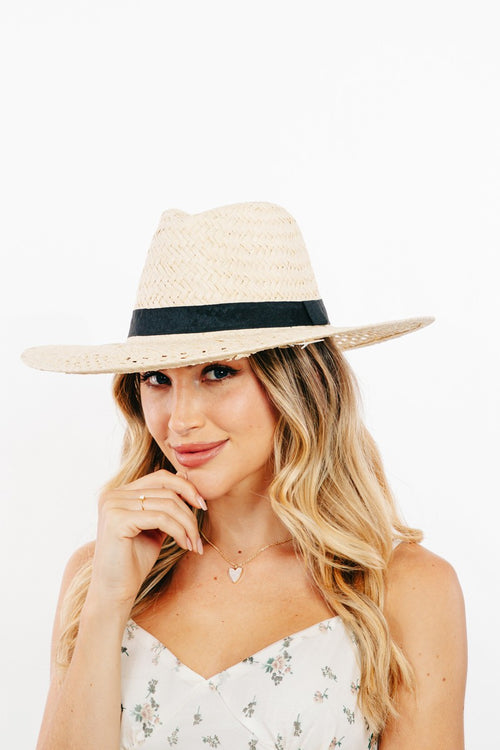 Cute Fame Basket Weave Straw Sun Hat6