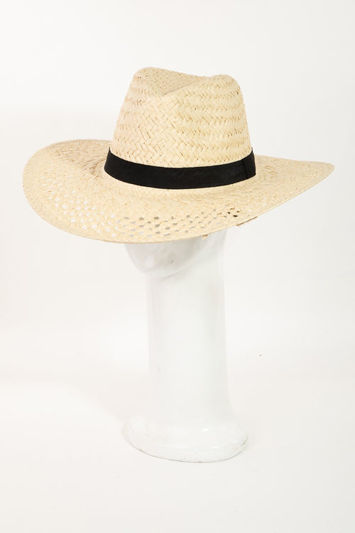 Cute Fame Basket Weave Straw Sun Hat5