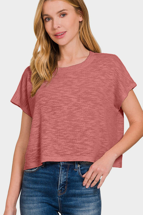 Cute Zenana Round Neck Short Sleeve T-Shirt