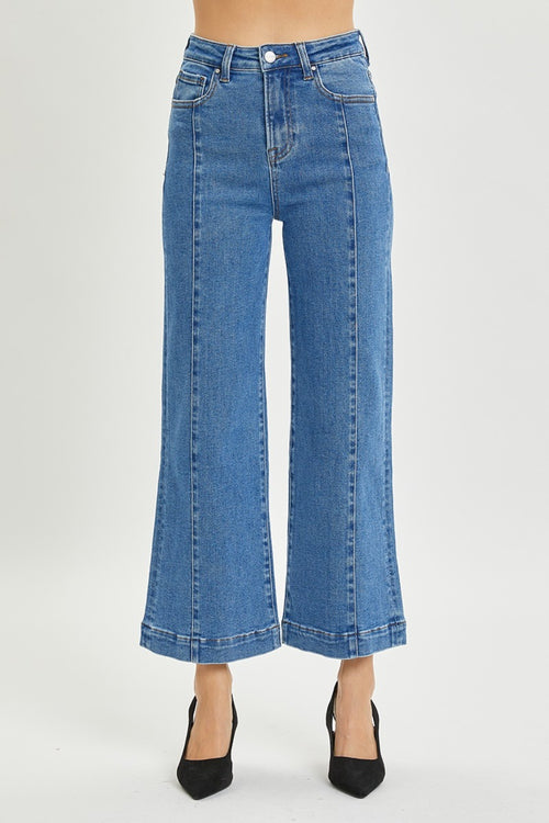 Cute RISEN Full Size High Rise Wide Leg Jeans