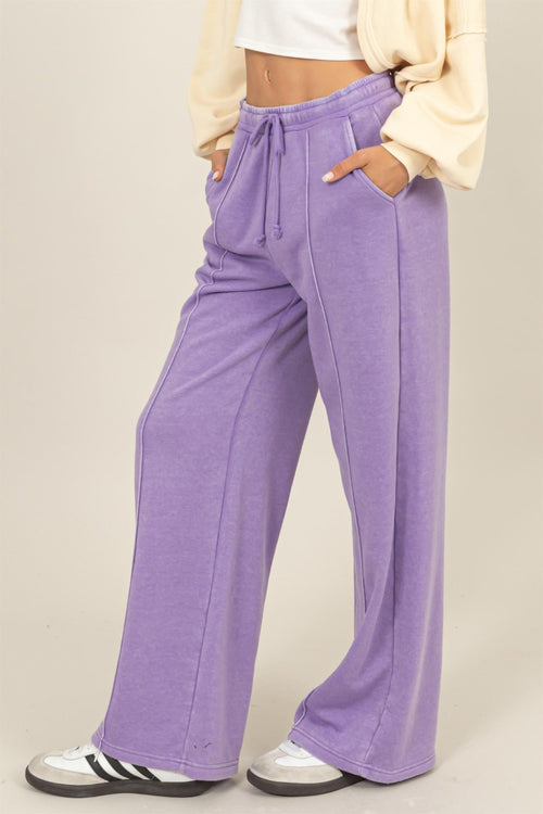 Cute HYFVE Drawstring High Rise Wide Leg Pants