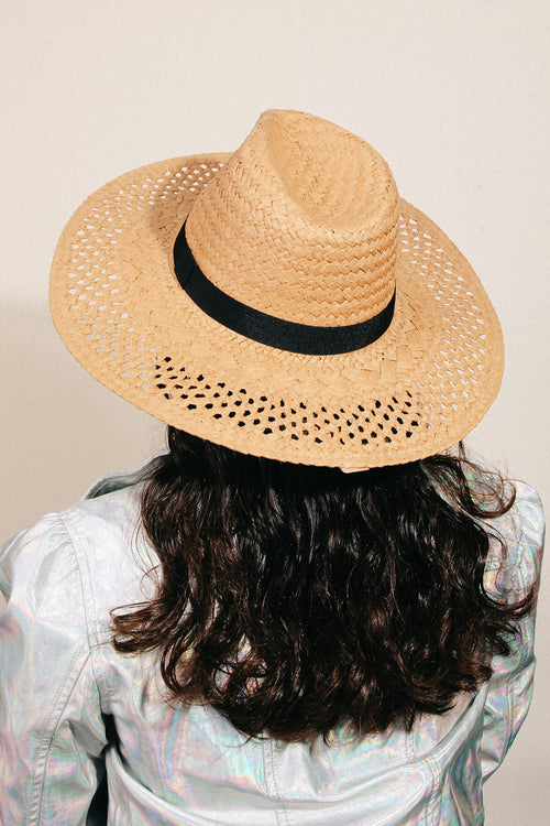 Cute Fame Basket Weave Straw Sun Hat4