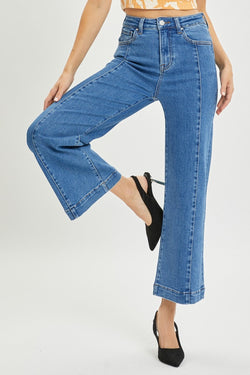 Cute RISEN Full Size High Rise Wide Leg Jeans