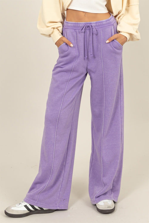 Cute HYFVE Drawstring High Rise Wide Leg Pants