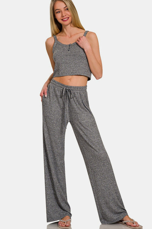 Cute Zenana Drawstring Wide Leg Pants with Side Pockets