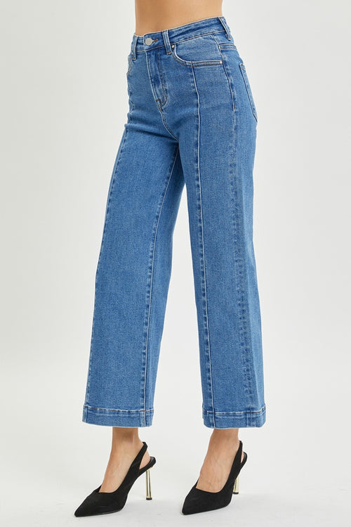 Cute RISEN Full Size High Rise Wide Leg Jeans