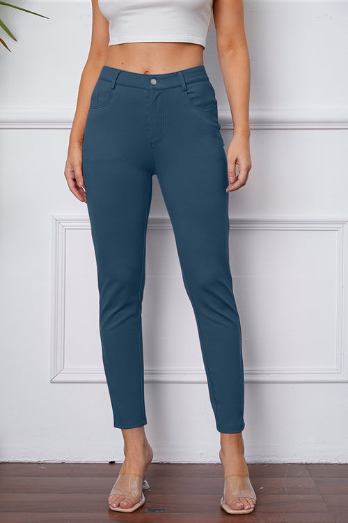 Cute Basic Bae Full Size High Waist Skinny Pants