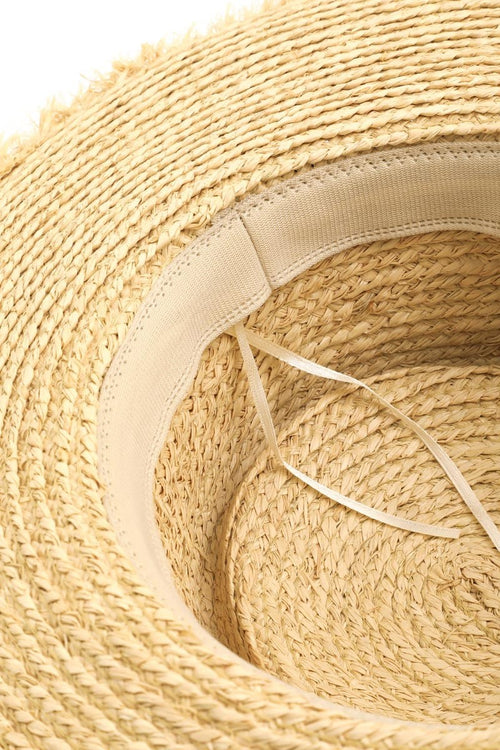 Cute Fame Basket Weave Straw Sun Hat8