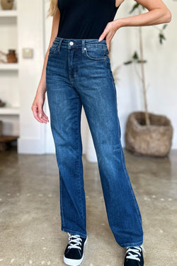 Cute Judy Blue Full Size Tummy Control Straight Jeans