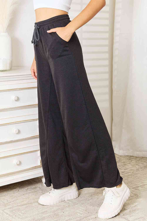 Cute Basic Bae Wide Leg Pocketed Pants 3