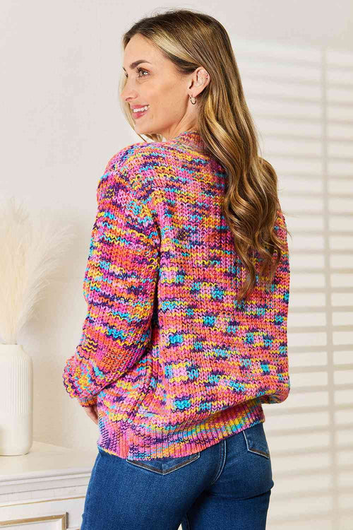 Cute Woven Right V-Neck Long Sleeve Cardigan