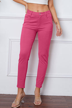 Cute Basic Bae Full Size High Waist Skinny Pants