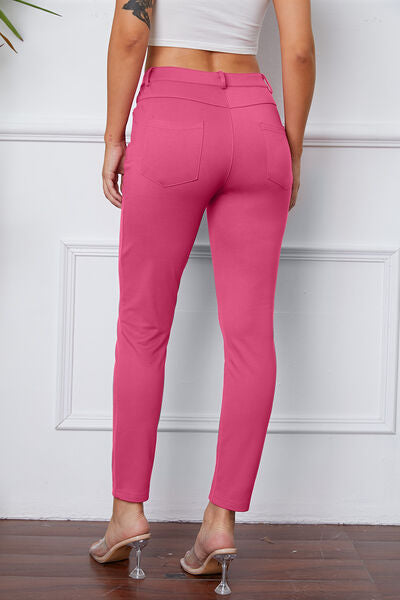 Cute Basic Bae Full Size High Waist Skinny Pants