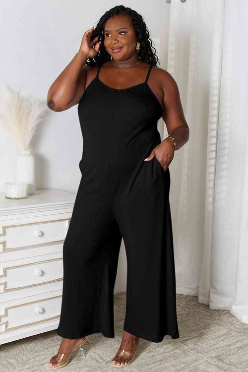 Cute Basic Bae Full Size Spaghetti Strap V-Neck Jumpsuit 12