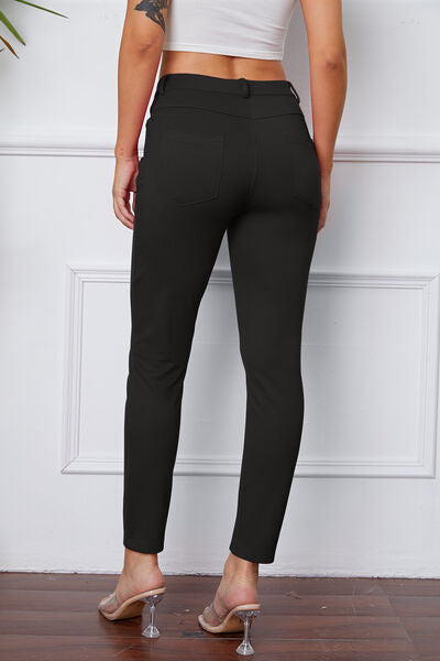 Cute Basic Bae Full Size High Waist Skinny Pants