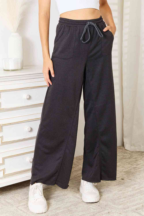 Cute Basic Bae Wide Leg Pocketed Pants 1